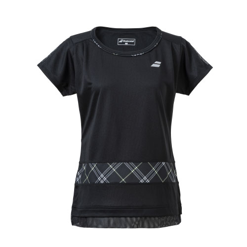 バボラ PURE SHORT SLEEVE SHIRT （ BWG4328-BK00 ）[ BabolaT LS レディース ]24SS【ネットバーゲン】