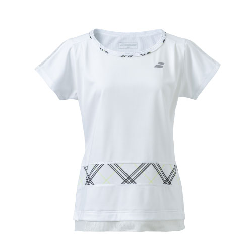 バボラ PURE SHORT SLEEVE SHIRT （ BWG4328-WH00 ）[ BabolaT LS レディース ]24SS【ネットバーゲン】