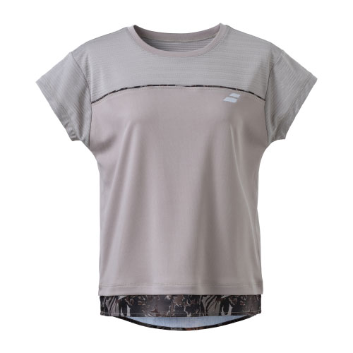 Babolat テニスウェア Lサイズ ブラック/グレー Babolat テニス シャツ（サイズ（S/M/L）：LL（XL））｜ウエア