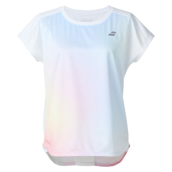 【10月25日～11月5日迄 2BUY10%OFFキャンペーン対象】バボラ PURE SHORT SLEEVE SHIRT （ BWG5377-WH00 ）[ BabolaT LS レディース ]25FW▲