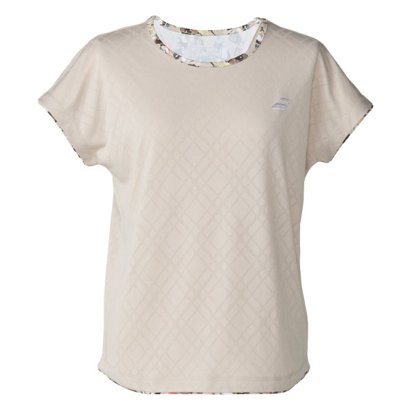 【販売開始前商品 2月下旬発売予定】バボラ PLAY SHORT SLEEVE SHIRT （ BWG6324-BG00 ）[ Babolat LS レディース ]26SS