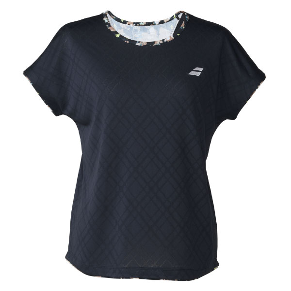 【販売開始前商品 2月下旬発売予定】バボラ PLAY SHORT SLEEVE SHIRT （ BWG6324-BK00 ）[ Babolat LS レディース ]26SS