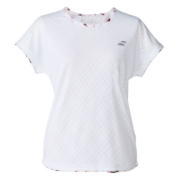 【販売開始前商品 2月下旬発売予定】バボラ PLAY SHORT SLEEVE SHIRT （ BWG6324-WH00 ）[ Babolat LS レディース ]26SS