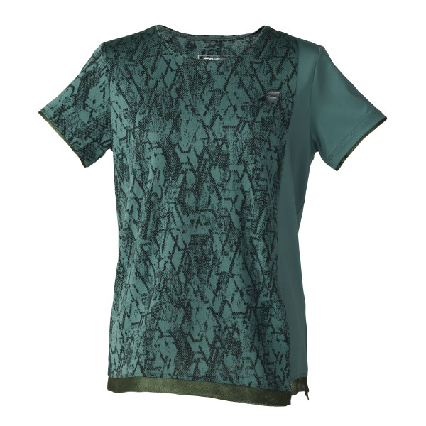 バボラ PLAY SHORT SLEEVE SHIRT （ BWG6370-GR00 ）[ Babolat LS レディース ]26FW