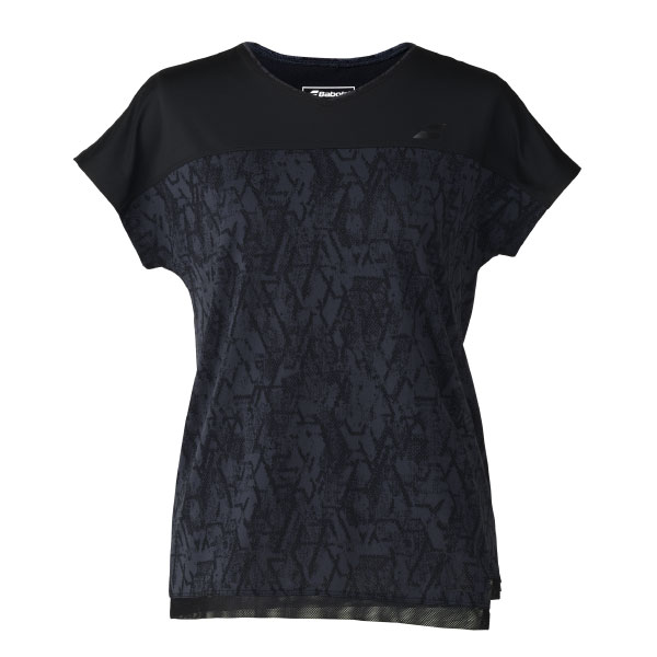 バボラ PLAY SHORT SLEEVE SHIRT （ BWG6371-BK00 ）[ Babolat LS レディース ]26FW