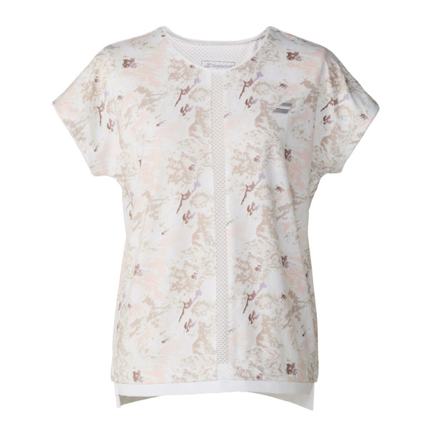 バボラ PLAY SHORT SLEEVE SHIRT （ BWG6373-WH00 ）[ Babolat LS レディース ]26FW