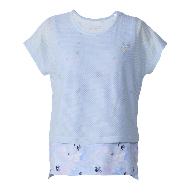 バボラ PLAY SHORT SLEEVE SHIRT （ BWG6374-BL00 ）[ Babolat LS レディース ]26FW