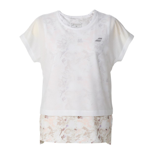 バボラ PLAY SHORT SLEEVE SHIRT （ BWG6374-WH00 ）[ Babolat LS レディース ]26FW