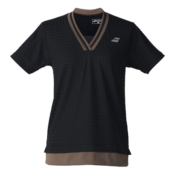 バボラ PLAY SHORT SLEEVE SHIRT （ BWG6376-BK00 ）[ Babolat LS レディース ]26FW
