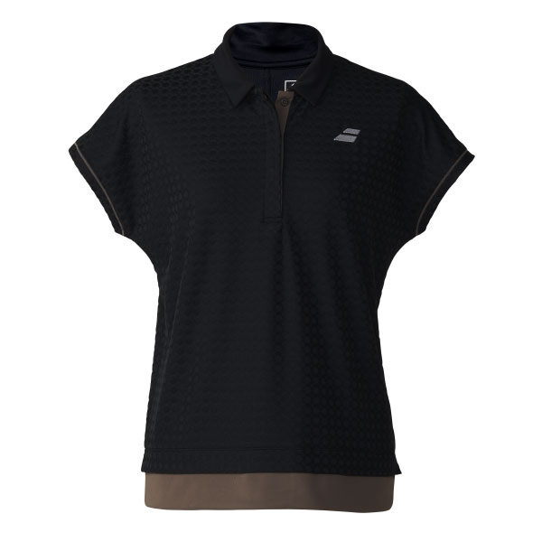 バボラ PLAY SHORT SLEEVE SHIRT （ BWG6377-BK00 ）[ Babolat LS レディース ]26FW