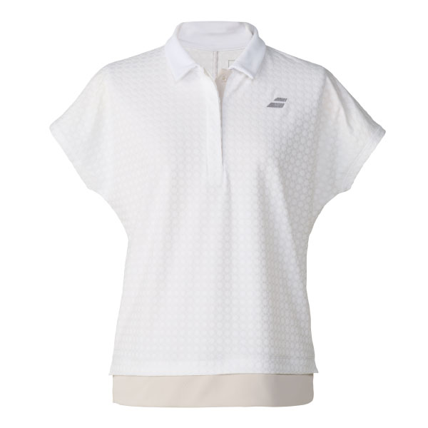 バボラ PLAY SHORT SLEEVE SHIRT （ BWG6377-WH00 ）[ Babolat LS レディース ]26FW