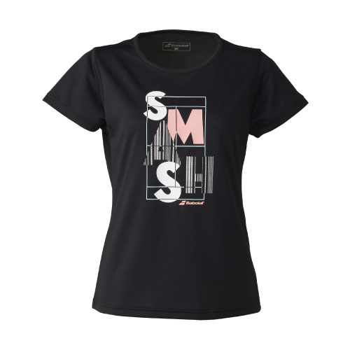 バボラ PURE SHORT SLEEVE SHIRT （ BWP5529-BK00 ）[ BabolaT LS レディース ]25SS【ネットバーゲン】