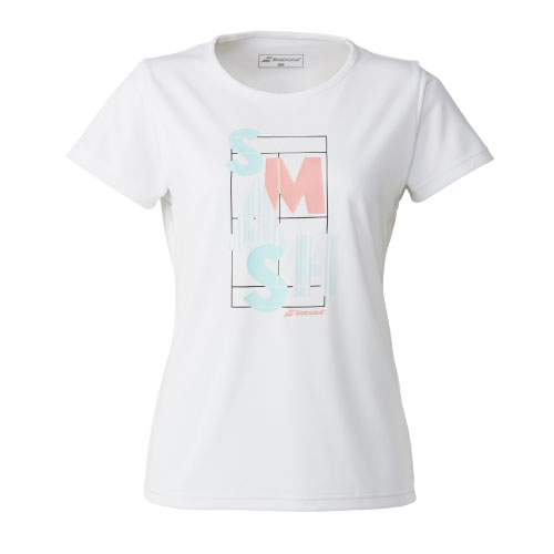 バボラ PURE SHORT SLEEVE SHIRT （ BWP5529-WH00 ）[ BabolaT LS レディース ]25SS【ネットバーゲン】