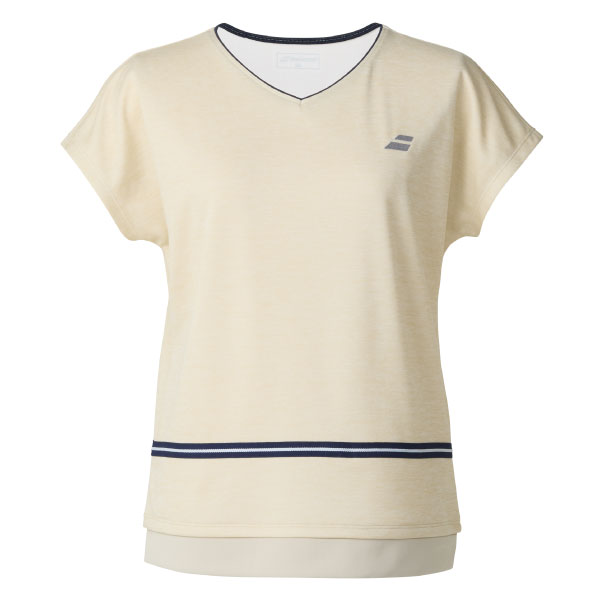 【10月25日～11月5日迄 2BUY10%OFFキャンペーン対象】バボラ PURE SHORT SLEEVE SHIRT （ BWP5576-BG00 ）[ BabolaT LS レディース ]25FW▲