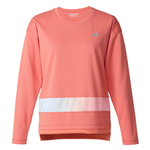 【10月25日～11月5日迄 2BUY10%OFFキャンペーン対象】バボラ PURE LONG SLEEVE SHIRT （ BWP5577-OR00 ）[ BabolaT LS レディース ]25FW▲