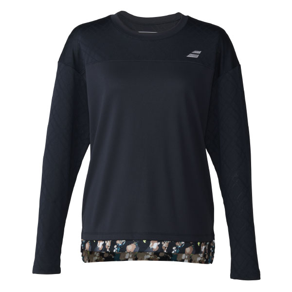 【販売開始前商品 2月下旬発売予定】バボラ PLAY LONG SLEEVE SHIRT （ BWP6523-BK00 ）[ Babolat LS レディース ]26SS