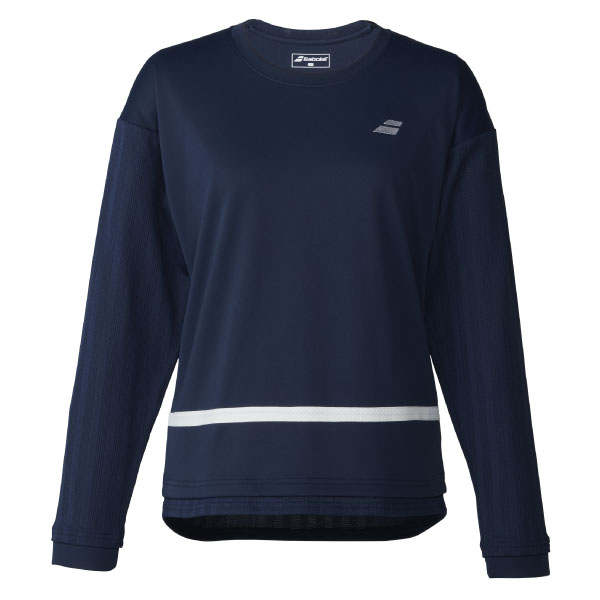 【販売開始前商品 2月下旬発売予定】バボラ PLAY LONG SLEEVE SHIRT （ BWP6526-NV00 ）[ Babolat LS レディース ]26SS