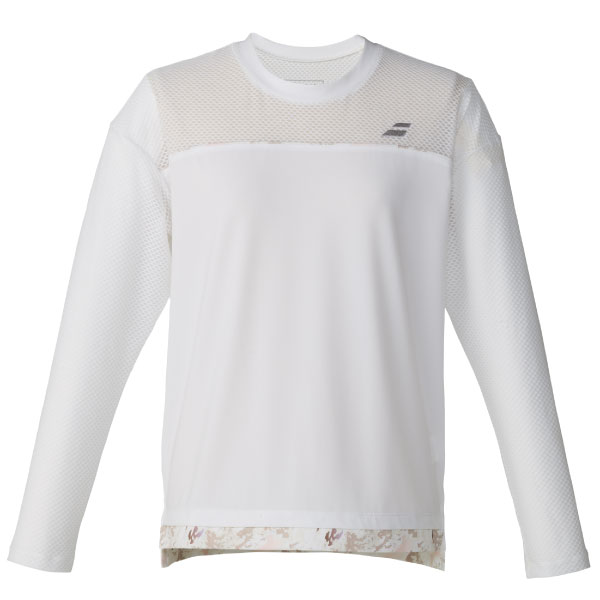 バボラ PLAY LONG SLEEVE SHIRT （ BWP6573-WH00 ）[ Babolat LS レディース ]26FW
