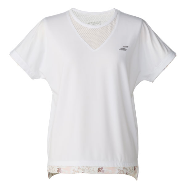 バボラ PLAY SHORT SLEEVE SHIRT （ BWP6574-WH00 ）[ Babolat LS レディース ]26FW