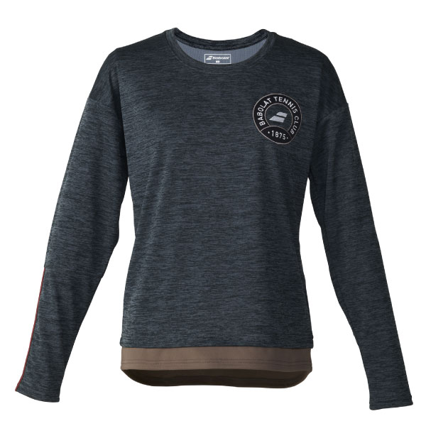 バボラ PLAY LONG SLEEVE SHIRT （ BWP6576-BK00 ）[ Babolat LS レディース ]26FW