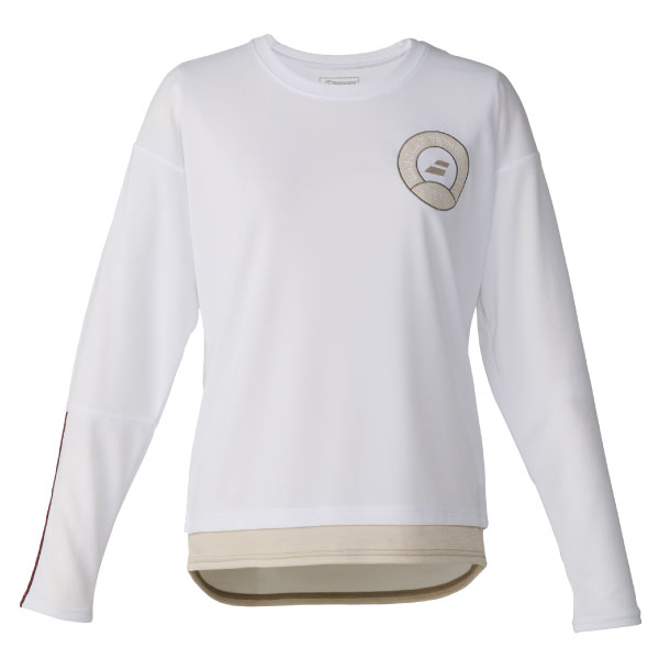 バボラ PLAY LONG SLEEVE SHIRT （ BWP6576-WH00 ）[ Babolat LS レディース ]26FW