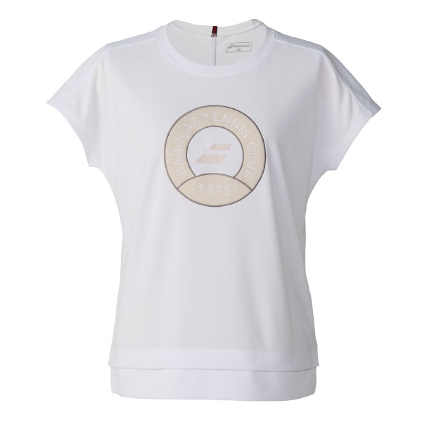 バボラ PLAY SHORT SLEEVE SHIRT （ BWP6577-WH00 ）[ Babolat LS レディース ]26FW