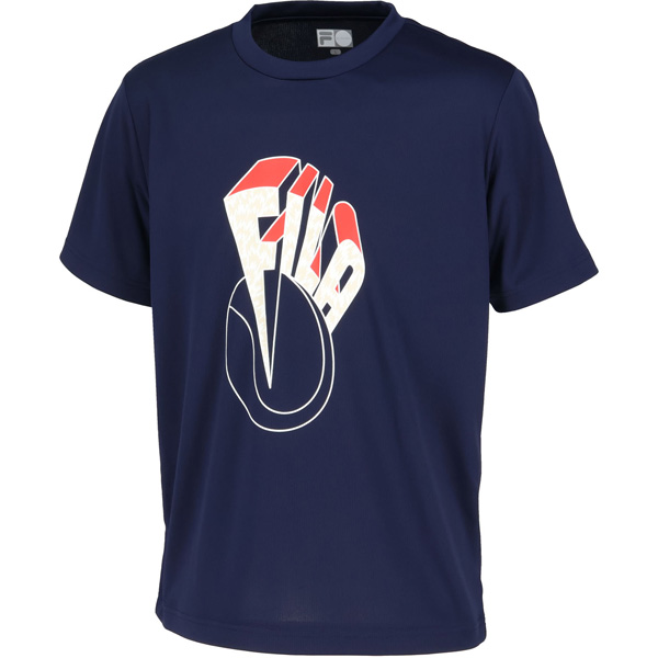 【予約商品 9月上旬発売】【数量限定】フィラ グラフィックティーシャツ （ CZ6FGM703-NV0 ）[ FILA MS メンズ ]26FW