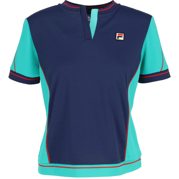 【予約商品 8月上旬発売予定】フィラ ゲームシャツ （ CZ6FGW020-NV0 ）[ FILA LS レディース ]26FW