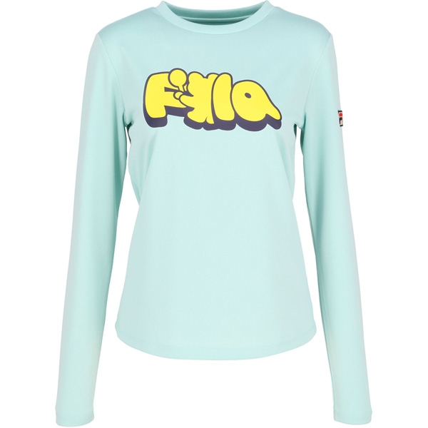 【予約商品 9月上旬発売】フィラ ロングスリーブグラフィックティーシャツ （ CZ6FGW025-MNT ）[ FILA LS レディース ]26FW
