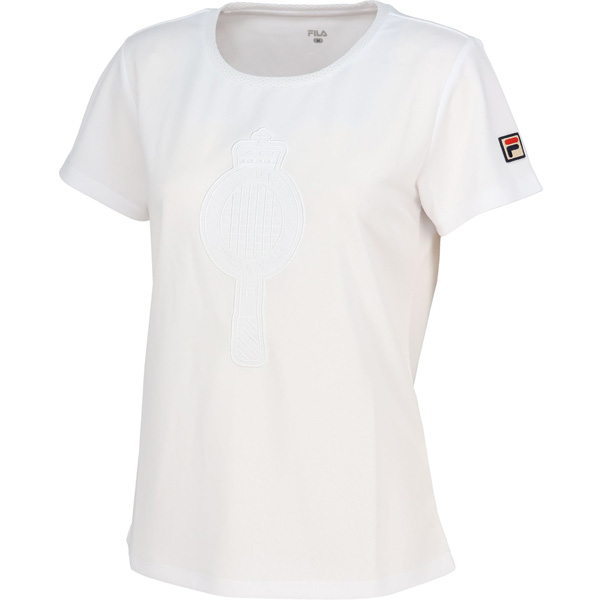 【予約商品 9月上旬発売】フィラ アップリケティーシャツ （ CZ6FGW052-WT0 ）[ FILA LS レディース ]26FW