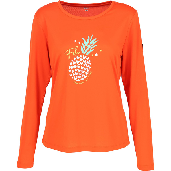 【販売開始前商品 2月上旬発売予定】フィラ ロングスリーブグラフィックTシャツ （ CZ6SGW010-OG0 ）[ FILA LS レディース ]26SS