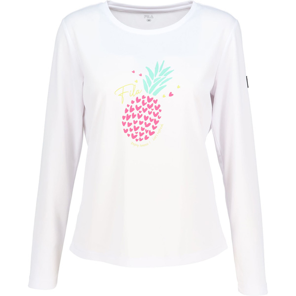 【販売開始前商品 2月上旬発売予定】フィラ ロングスリーブグラフィックTシャツ （ CZ6SGW010-WT0 ）[ FILA LS レディース ]26SS