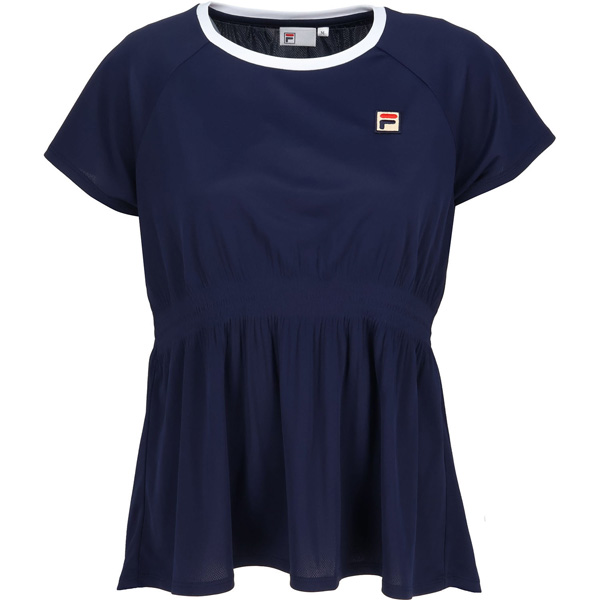 フィラ ゲームシャツ （ CZ6SGW011-NV0 ）[ FILA LS レディース ]26SS