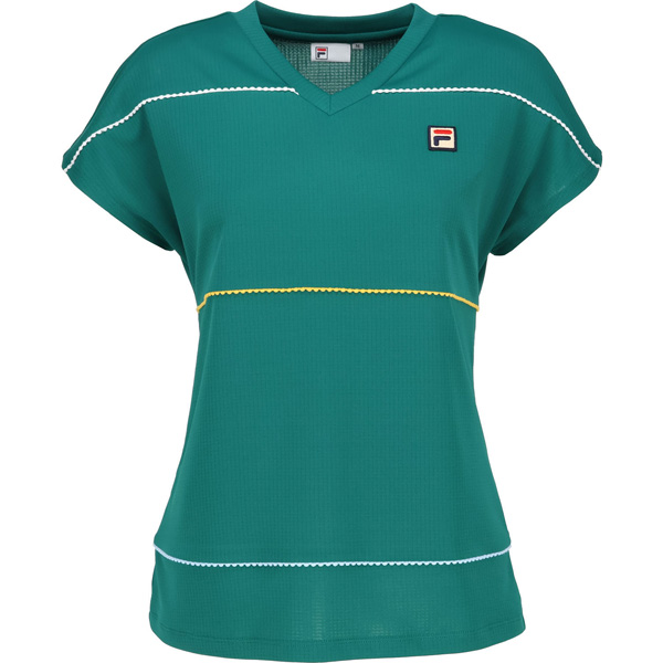 フィラ ゲームシャツ （ CZ6SGW016-DGN ）[ FILA LS レディース ]26SS