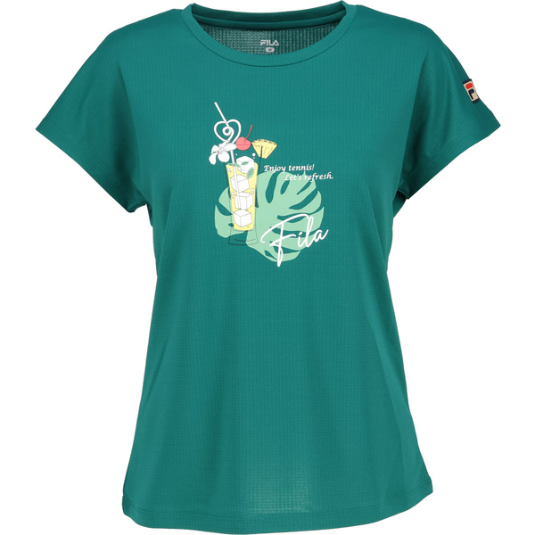 【販売開始前商品 2月上旬発売予定】フィラ グラフィックTシャツ （ CZ6SGW018-DGN ）[ FILA LS レディース ]26SS