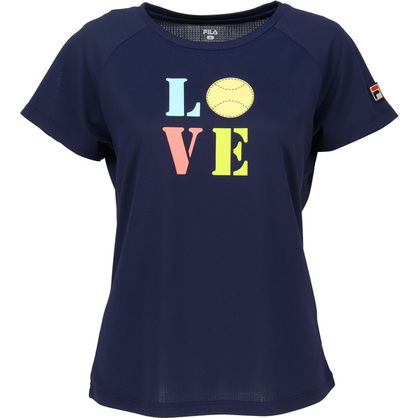 【販売開始前商品 2月上旬発売予定】フィラ グラフィックTシャツ （ CZ6SGW019-NV0 ）[ FILA LS レディース ]26SS