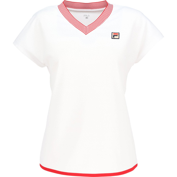 【販売開始前商品 3月上旬発売予定】フィラ ゲームシャツ （ CZ6SGW032-WT0 ）[ FILA LS レディース ]26SS