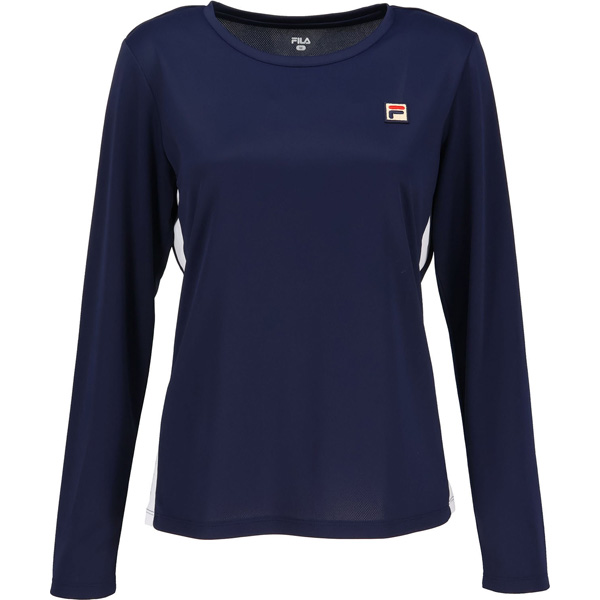 【販売開始前商品 3月上旬発売予定】フィラ ロングスリーブシャツ （ CZ6SGW036-NV0 ）[ FILA LS レディース ]26SS