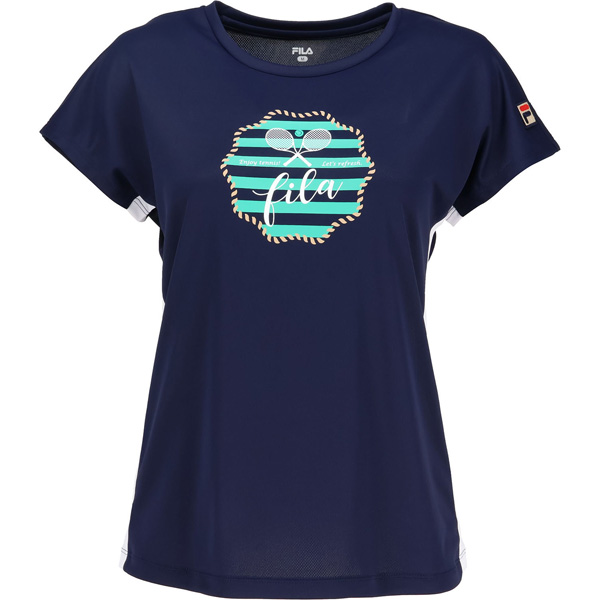 【販売開始前商品 3月上旬発売予定】フィラ グラフィックTシャツ （ CZ6SGW042-NV0 ）[ FILA LS レディース ]26SS