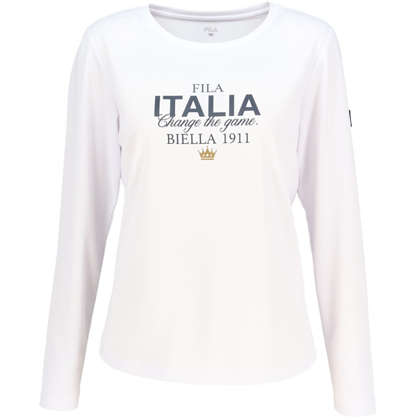 【販売開始前商品 3月上旬発売予定】フィラ ロングスリーブグラフィックTシャツ （ CZ6SGW043-WT0 ）[ FILA LS レディース ]26SS