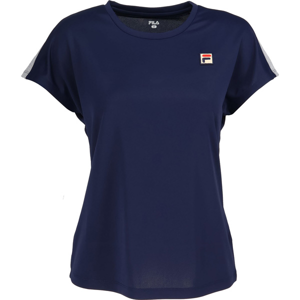 【販売開始前商品 3月上旬発売予定】フィラ ゲームシャツ （ CZ6SGW045-NV0 ）[ FILA LS レディース ]26SS