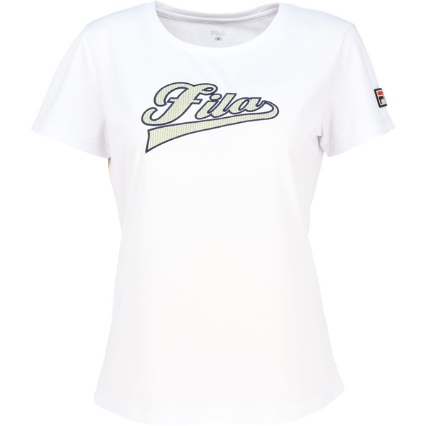 【販売開始前商品 3月上旬発売予定】フィラ アップリケTシャツ （ CZ6SGW046-WT0 ）[ FILA LS レディース ]26SS
