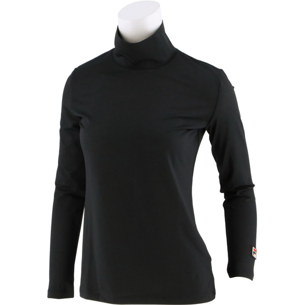 フィラ WメッシュハイネックL/Sシャツ （ CZ6XGW012-BK0 ）[ FILA LS レディース ]26SS