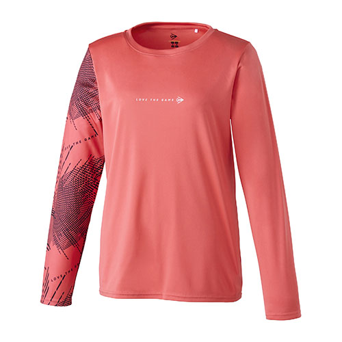 【SALE】ダンロップ LONG-SLEEVE T-SHIRT （ DAL8522W-CORALPK ）[ DUNLOP LS レディース ]25SS