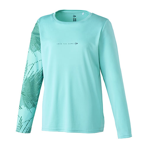 【SALE】ダンロップ LONG-SLEEVE T-SHIRT （ DAL8522W-TRQS ）[ DUNLOP LS レディース ]25SS
