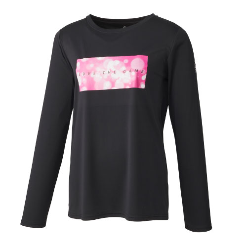 【初売り1月12日迄ポイント10倍】ダンロップ LONG SLEEVE T SHIRT （ DAL-8362W-BLACK ）[ DUNLOP LS レディース ]23FW【ネットバーゲン】