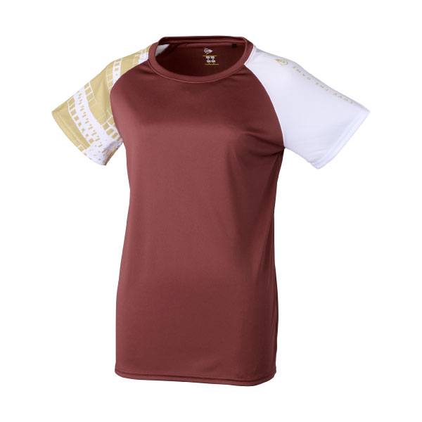 ダンロップ T SHIRT （ DAL-8620W-MARONBW ）[ DUNLOP LS レディース ]26SS