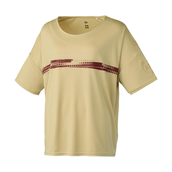 ダンロップ OVER SIZE T SHIRT （ DAL-8621W-LTBEIGE ）[ DUNLOP LS レディース ]26SS