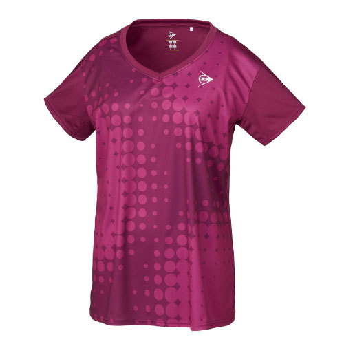 ダンロップ GAME SHIRT （ DAP-1362W-BURGUNDY ）[ DUNLOP LS レディース ]23FW【ネットバーゲン】