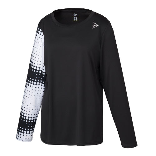 ダンロップ GAME LONG SLEEVE SHIRT （ DAP-1366W-BLACK ）[ DUNLOP LS レディース ]23FW【ネットバーゲン】